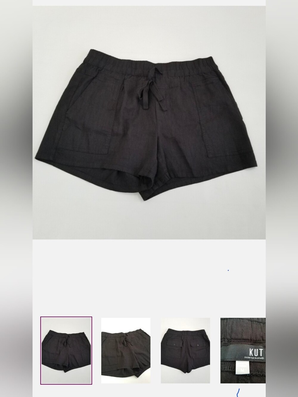 Kut From The Kloth Linen Blend Shorts Size Medium NWOT